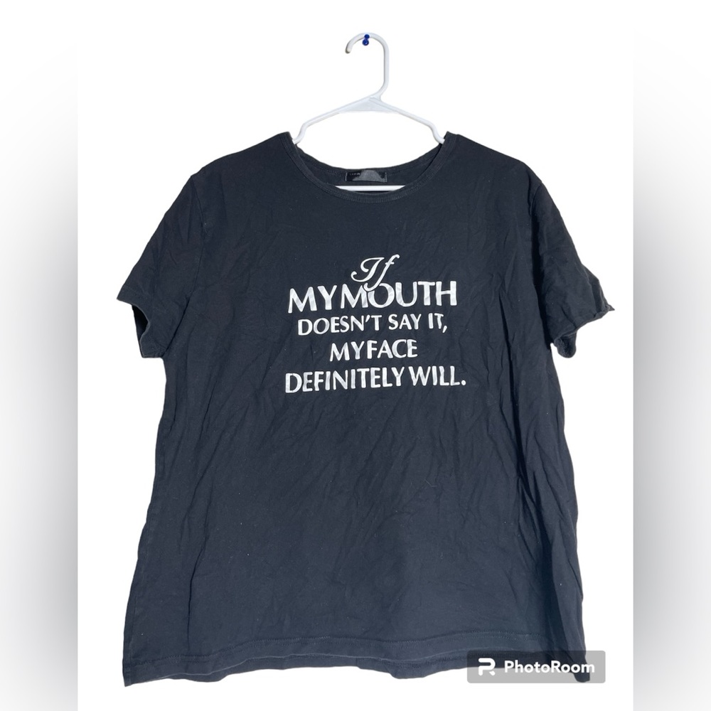 Black T-Shirt with Quote